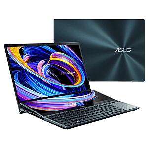 ASUS ZenBook Pro Duo 15.6" OLED 4K Touchscreen Intel Core i9 12900H 32GB DDR5 1TB SSD GeForce RTX 3070 Ti $1889.99
