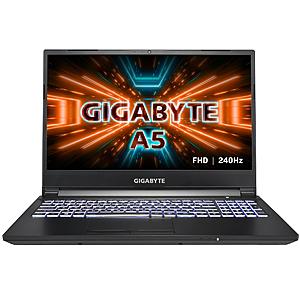 Gigabyte A5 K1 Gaming Laptop Pre-Proder: 15.6'' FHD 240Hz IPS, Ryzen 7 5800H, 16GB DDR4, 512GB PCIe SSD, RTX 3060 Max-P, Win10H @ $1260.06 + F/S