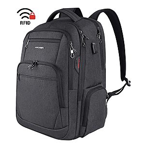 KROSER Water-Repellent Travel Laptop Backpack 17.3 Inch Large Computer Backpack $21.89