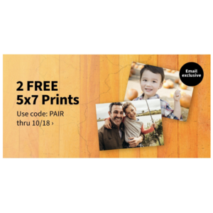 2 FREE 5x7 Prints Walgreens