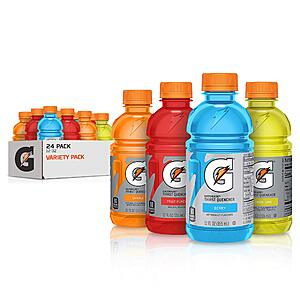 24-Pack 12-Oz Gatorade Classic Thirst Quencher (Variety Pack) $12.20 w/ S&S + Free Shipping w/ Prime or on $25+