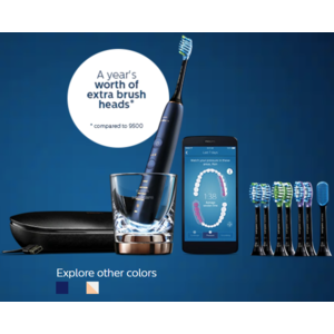 Philips Sonicare DiamondClean Smart 9700 Rose Gold and Lunar Blue $179.99 after $20 clippable coupon
