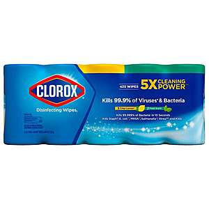 Sam's Club: Clorox Disinfecting Wipes 5/85ct (425 Total) $14.48