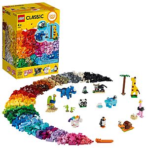 1500-Piece LEGO Classic Bricks and Animals Set $30 & More + Free Store Pickup