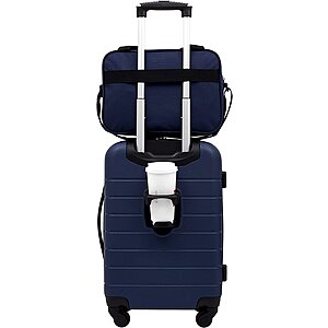 2-Piece Wrangler 20" Smart Spinner Luggage + 15" Tote Set w/ Cup Holder & USB Port $54 + Free Shipping