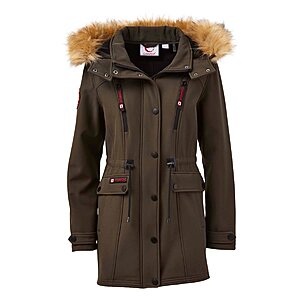 Canada Weather Gear: Women's Faux-Fur Hood Puffer Coat $30, White Cinched-Waist Hooded Parka $30 & More + $5.99 Shipping