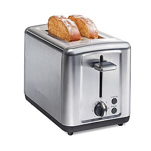 Hamilton Beach Small Appliances: 2-Slice Stainless Steel Toaster, 10-Speed Smoothie Blender $16.99 Each & More + Free Store Pickup at Kohl's or F/S on Orders $49+