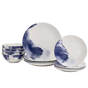 12-Piece The Big One Dinnerware Set (4 Designs) $25.49 + Free Store Pickup at Kohl's or F/S on Orders $49+