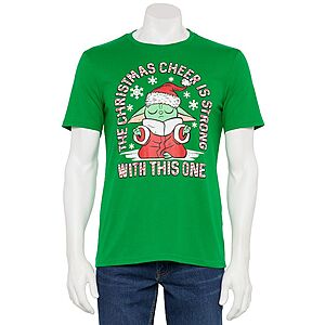 Men's Graphic Christmas Tees/Tops: A Christmas Story Holiday Graphic Tee $6.39, Star Wars Grogu Tee $6.39 & More + Free Store Pickup at Kohl's or F/S on Orders $49+
