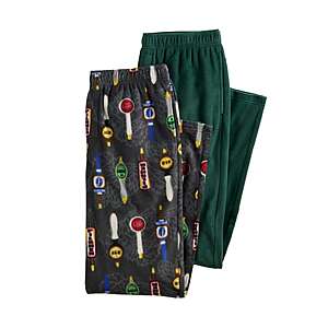 2-Pack Men's Celebrate Together Christmas Fleece Pajama Pants (Various) $12 ($6 each) + Free Store Pickup at Kohl's or Free Shipping on $49+