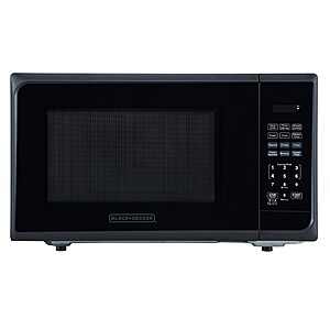 1.1 Cu. Ft  Black+Decker 1000W Microwave Oven (Stainless Steel Black) $64.99 + Free Shipping