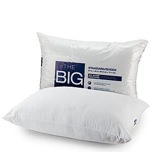 The Big One Microfiber Pillow (Standard/Queen) $2.88 King $5.77 + Free Store Pickup at Kohl's or F/S on Orders $49+