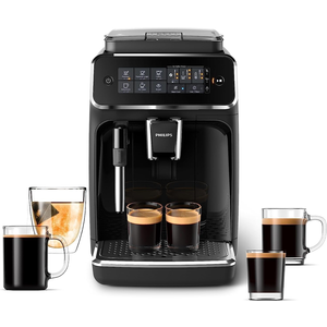 Amazon.com: PHILIPS 3200 Series Fully Automatic Espresso Machine - Classic Milk Frother, 4 Coffee Varieties, Intuitive Touch Display, Black, (EP3221/44): Home & Kitchen $399