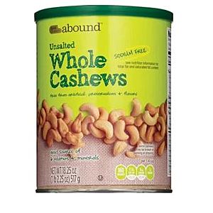 CVS Fancy Whole Cashews 18.25 oz (Unsalted, lightly salted or sea salted) @ CVS, $5.99