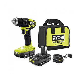 Ryobi 1/2 brushless drill + 2 1.5ah + charger + bag only 48 + FS $48