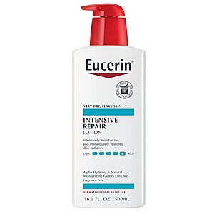 16.9-Oz Eucerin Intense Repair (Fragrance Free) Body Lotion 2 for $10.48