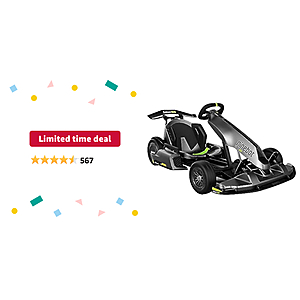 1499 w/FS: Segway Ninebot Electric GoKart Pro- 4,800W Motor, 23 Miles Range & 15.5MPH, W. Capacity 220lbs, Outdoor Race Pedal Go Karting Car for Kids & Adults, Ad - $1499.99