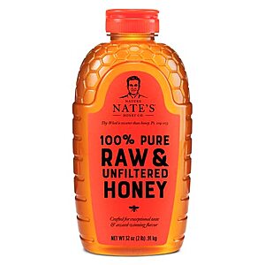 32-Oz Nature Nate’s 100% Pure, Raw & Unfiltered Honey $10.65
