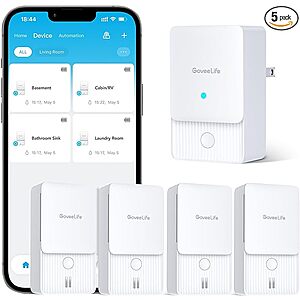 $49.99 Govee (2nd Gen) 1 Gateway plus 4 Water Leak Sensors for Amazon Prime Members  / Also 5 pack of Sensors for $49.99 after coupon