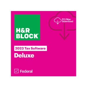 H&R Block 2023 Deluxe Tax Software (PC/Mac Digital Download, Various) from $15 & More