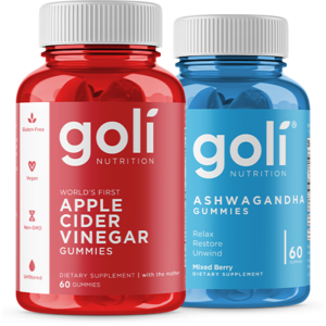 GOLI Apple Cider Vinegar + Ashwagandha 50% off bundle: $37 --> 19 + Free Shipping $18.99