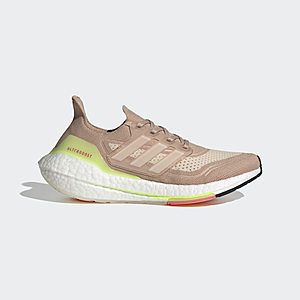 adidas Women's Ultraboost 21 Shoes (Ash Pearl) $86.40, Men's Ultraboost 21 Primeblue Shoes $100.80, More + free shipping