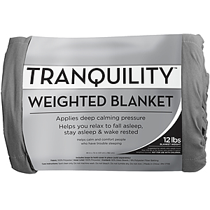 12-Lbs Tranquility Weighted Blanket (48" x 72") $13.20
