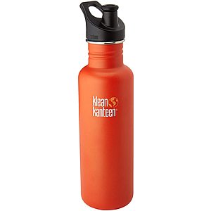 27-Oz Klean Kanteen Classic Stainless Steel Single Wall Non-Insulated Water Bottle with Sport Cap (sierra or blue) $9.93 + free shipping w/ Prime or on orders over $25