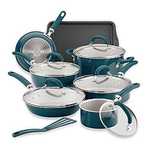13-Pc Rachael Ray Create Delicious Aluminum Nonstick Cookware Set + $10 in KC $44 after $40 Rebate + Free S&H