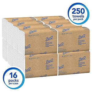 16-Pack of 250-Count Scott Essential Multifold Paper Towels $14.45 w/ Subscribe & Save