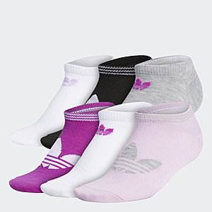 6-Pairs adidas Women's Originals Trefoil Superlite No-Show Socks $8.40 & More + Free Shipping