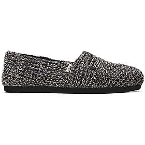 Tom's Women's Alpargata Shoes: Repreve $14, Ribbed Sweater or Cable Knit $10.48 & More + Free Shipping on $75