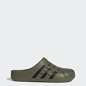 adidas Men's Adilette Clog (olive or red) $12 + free shipping