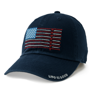 Life is Good: Men's Fishing Flag Chill Hat $7.19,  Americana Flip Flops Chill Cap $6.39, Women's Heart Stars and Stripes Chill Cap $8, More + Free Shipping