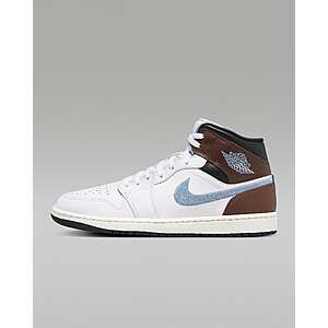 Nike Men's Air Jordan 1 Mid Shoes (White/Sail) $65.58 + Free Shipping