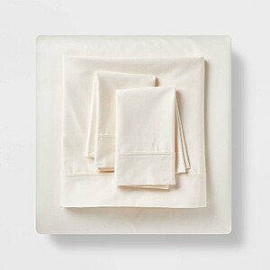 Threshold Tri-Ease Cotton/Poly/Lyocell Blend Solid Sheet Set (King, Queen, Full, Twin) $12.79 + Free Shipping