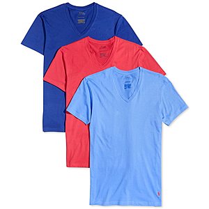 3-Pack Polo Ralph Lauren Men's Cotton Crew or V-Neck T-Shirts or Boxer Briefs $19.89 ($6.63 each) + free shipping