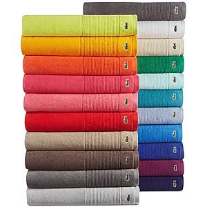 Lacoste Legend 30"x54" Supima Cotton Bath Towel (various colors) $12.60 + Free Store Pickup