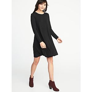 Old Navy 50% Off: Jersey Swing Dress $3.50, Men's St. Patrick's Day Graphic Tee $2.50, Women's Rockstar Super Skinny Jeans $8, Ponte-Knit Shift Dress $10 & More + Free S&H on $25+