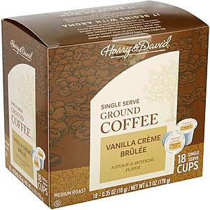 K-Cup Sale: 18-Count Harry & David Vanilla Creme Brulee Coffee $3.20 & More + Free Store Pickup