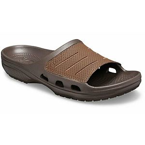 Crocs Men’s Bogota Leather Slide 2 for $26.71 ($13.35 each), Athens Flip 2 for $26.71 ($13.35 each), More + free shipping