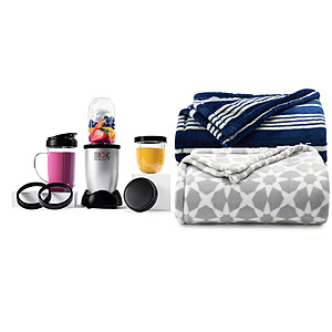 Kohls Cardholders: 11-Piece Magic Bullet Personal Blender + 2-Pack The Big One Supersoft Throw $32 + free shipping
