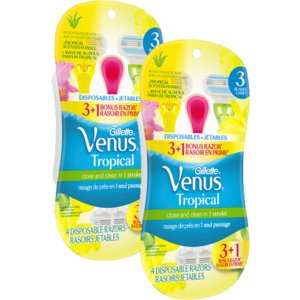 3-Count Gillette Venus Disposable Women's Razors 2 for $6.93 ($3.47 each) + free shipping