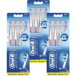 4-Count Oral-B Healthy Clean Toothbrushes (soft) 3 for $4 & More + Free Store Pickup