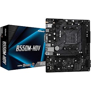 ASRock B550M-HDV AMD motherboard $59.99