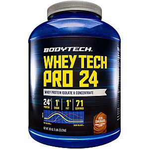 20% off Bodytech Whey Protein products on Amazon. $40