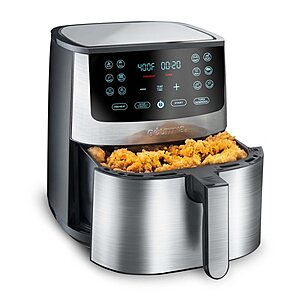 Gourmia 8-Quart Digital Air Fryer with Guided Cooking, Easy Clean, Stainless Steel - Walmart.com $59.00