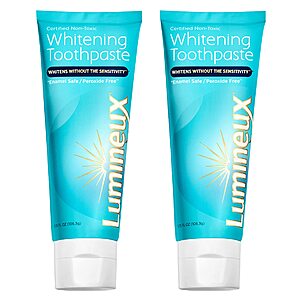 Lumineux Whitening Toothpaste 3.75oz Tubes 2-Pack [Subscribe & Save] $11.56