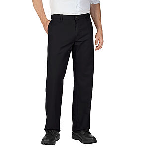 Dickies Men's Relaxed Fit Straight Leg Flat Front Flex Pants $11
