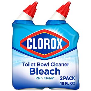 Clorox Toilet Bowl Cleaner, Rain Clean - 24 Ounces, Pack of 2 [Subscribe & Save] $3.5 YMMV